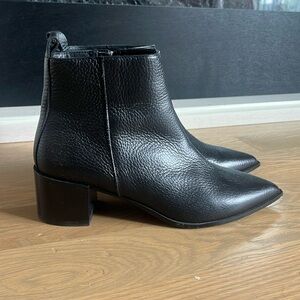 Everlane The Boss Boot in black tumbled leather size 8.5